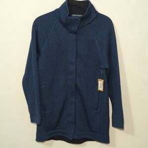 Title Nine Alchemy Sweater Jacket Navy Blue Fleece Outdoor NEW Women's Size S